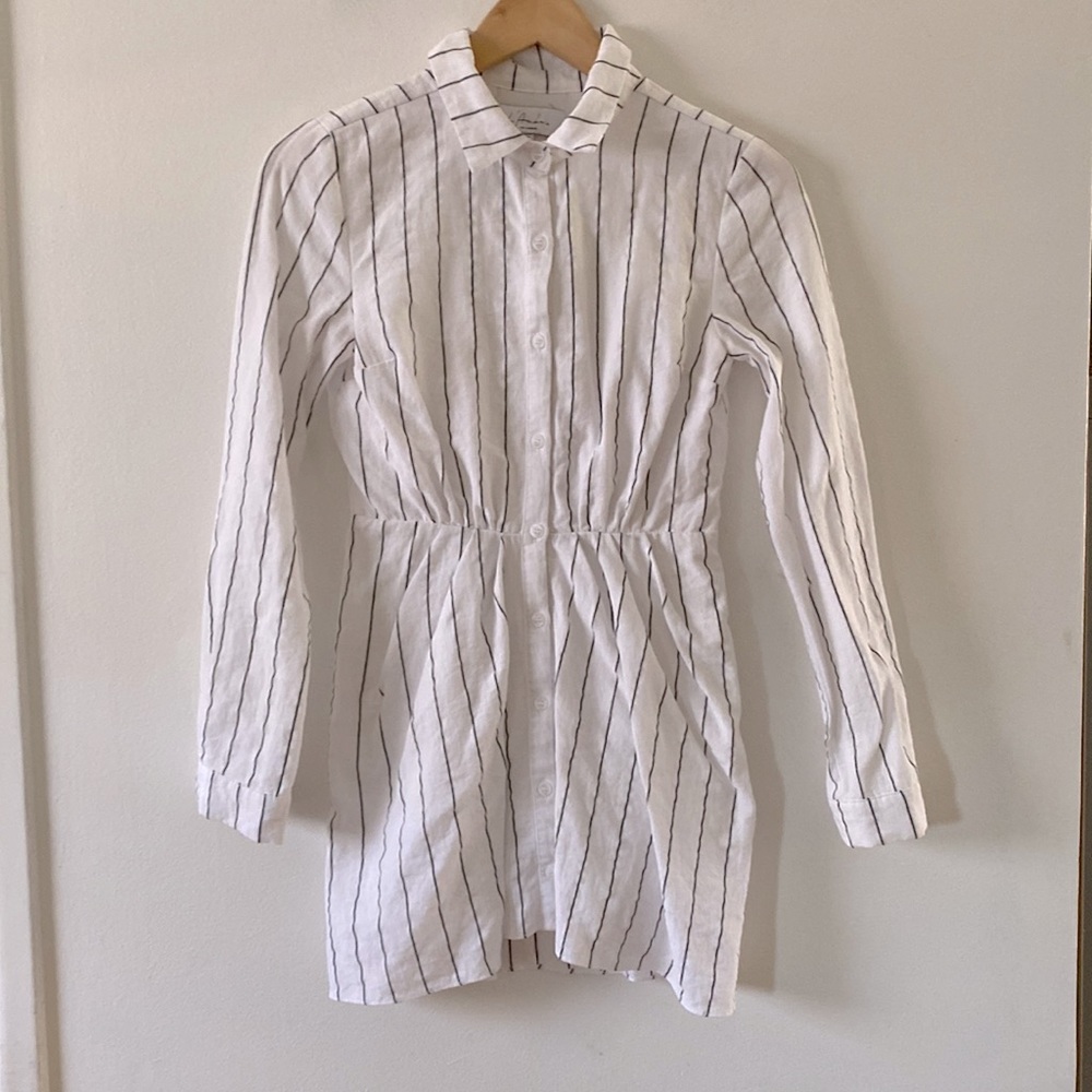 L’Academie striped button down mini